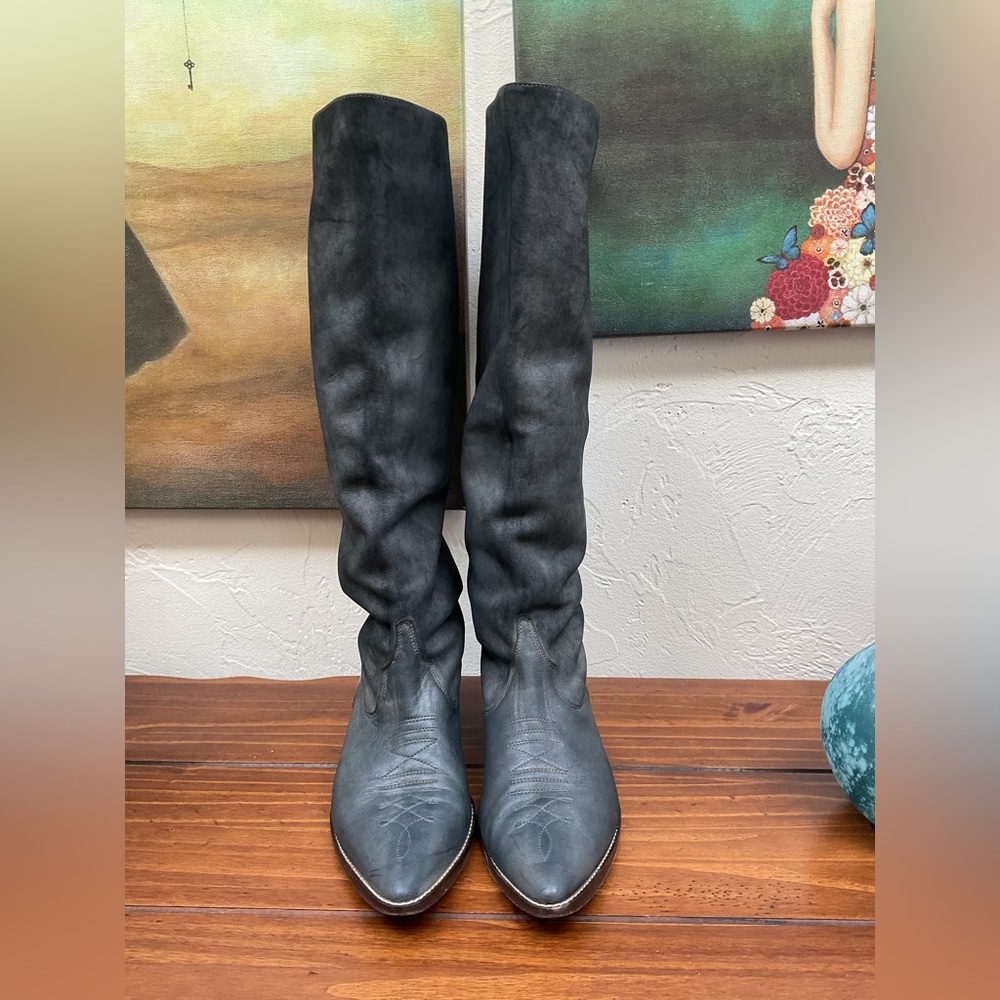 ‼️DONALD PILNER CHARCOAL GRAY BOOTS‼️ - Picture 1 of 9